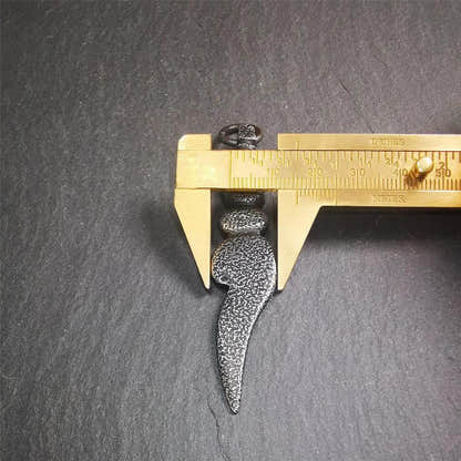 Conch Amulet 3.15" - Tibetan Buddhist amulet, size reference