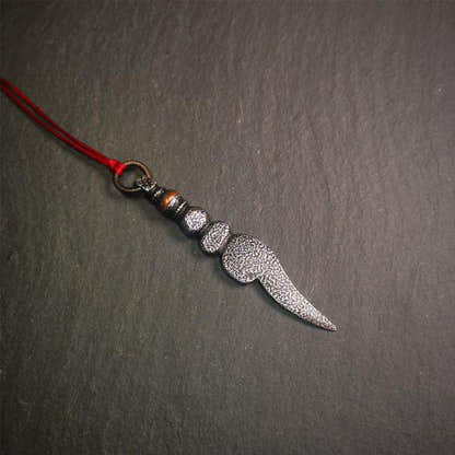 Conch Amulet 3.15" - Tibetan Buddhist amulet, view 5