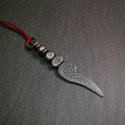 Conch Amulet 3.15" - Tibetan Buddhist amulet, view 6