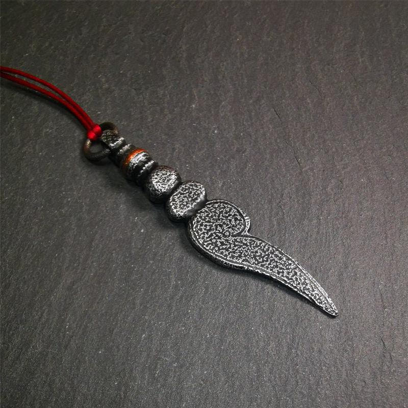 Conch Amulet 3.15" - Tibetan Buddhist amulet, view 6