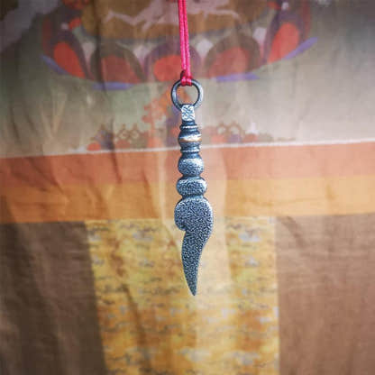 Conch Amulet 3.15" - Tibetan Buddhist amulet, view 7
