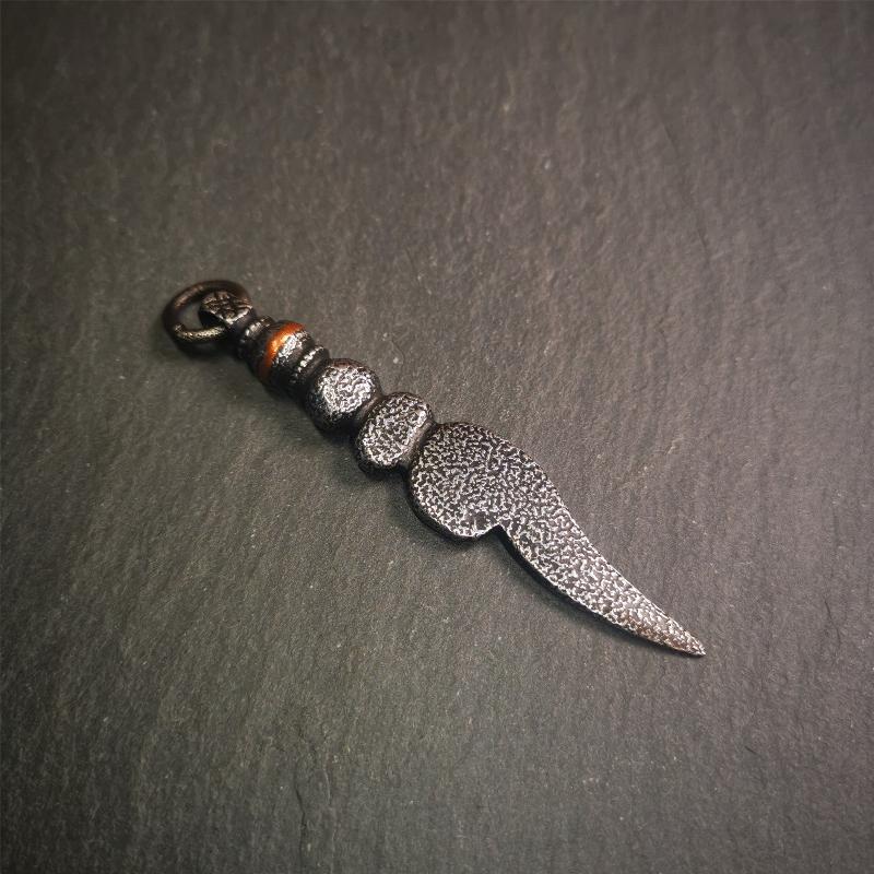 Conch Amulet 3.15" - Tibetan Buddhist amulet, view 8