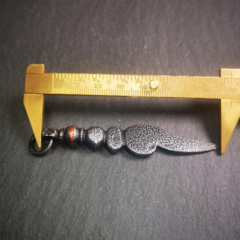Conch Amulet 3.15" - Tibetan Buddhist amulet, view 9