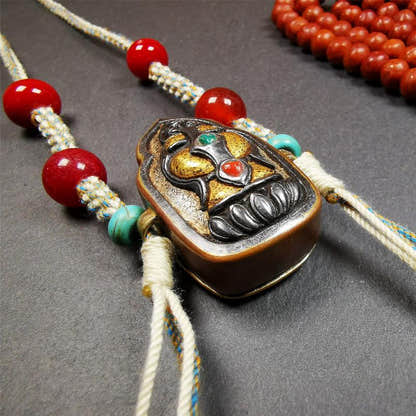 Portable Gau Shrine 1.8" - Tibetan Buddhist art, view 5