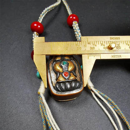 Portable Gau Shrine 1.8" - Tibetan Buddhist art, view 10