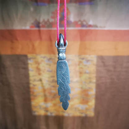 Manjusri Sword Amulet 2.8" - Tibetan Buddhist amulet, view 7
