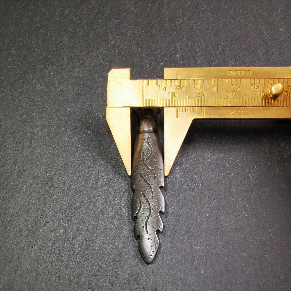 Manjusri Sword Amulet 2.8" - Tibetan Buddhist amulet, size reference