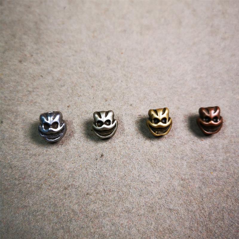 Skull Citipati Beads 0.47" - Tibetan Buddhist art, view 8