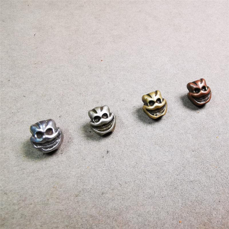 Skull Citipati Beads 0.47" - Tibetan Buddhist art, view 9