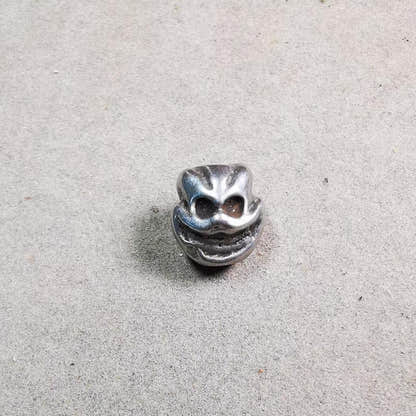 Skull Citipati Beads 0.47" - Tibetan Buddhist art, view 10