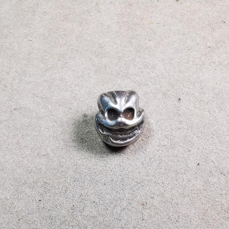 Skull Citipati Beads 0.47" - Tibetan Buddhist art, view 10