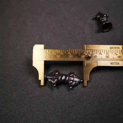 Iron Vajra Bell Amulet Set 1.1" - Tibetan Buddhist amulet, view 9