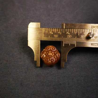 Lucky Knot Bead Amulet 0.63" - Tibetan Buddhist amulet, view 8