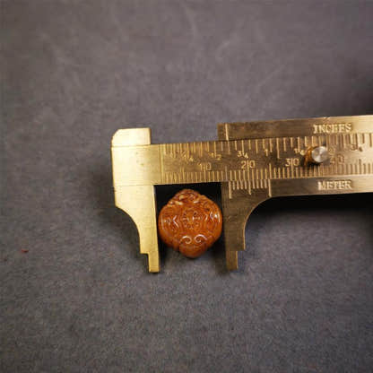 Lucky Knot Bead Amulet 0.63" - Tibetan Buddhist amulet, view 9