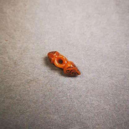 Bone Phurba Amulet 1.18" - Tibetan Buddhist amulet, view 7