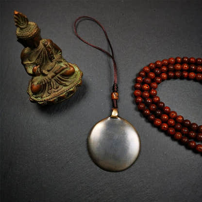 Copper Melong 1.96" - Tibetan Buddhist art, view 8
