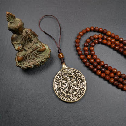 Copper Melong 1.93" - Tibetan Buddhist art, view 5