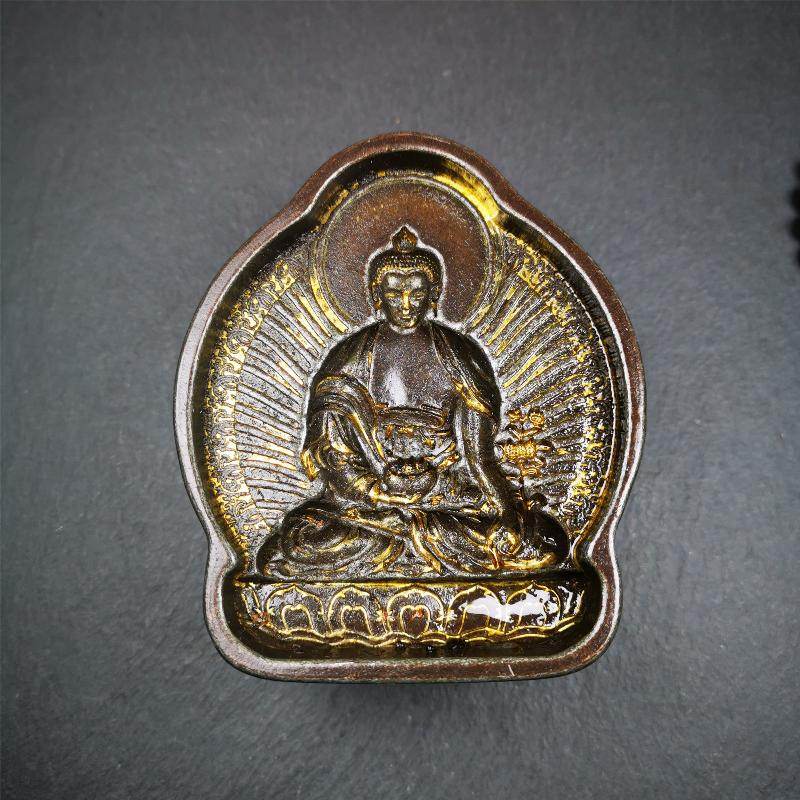 Shakyamuni Tsa Tsa Mold - Tibetan tsa tsa mold, detailed view