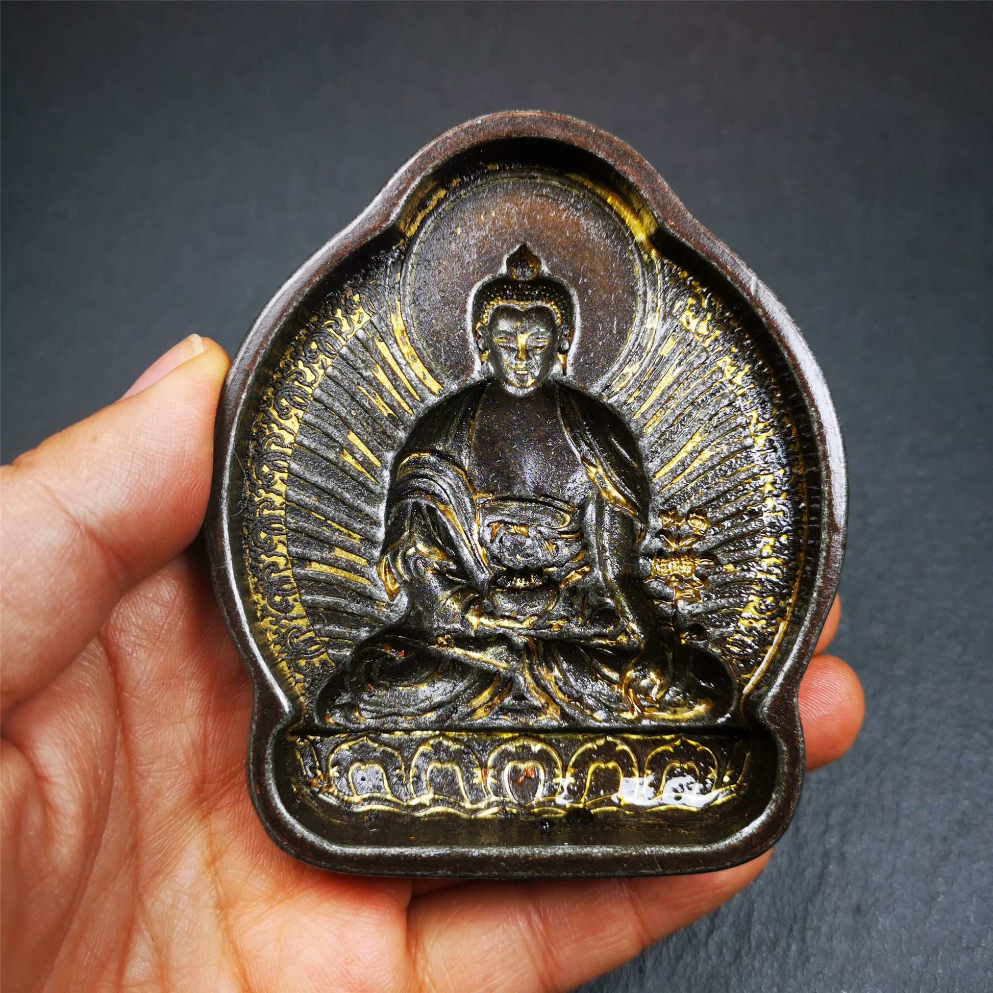 Gandhanra Tibetan Buddha Statue Tsa Tsa Mold,Shakyamuni,Copper Mould For Making Clay Buddha Statue,Tsha Tsha