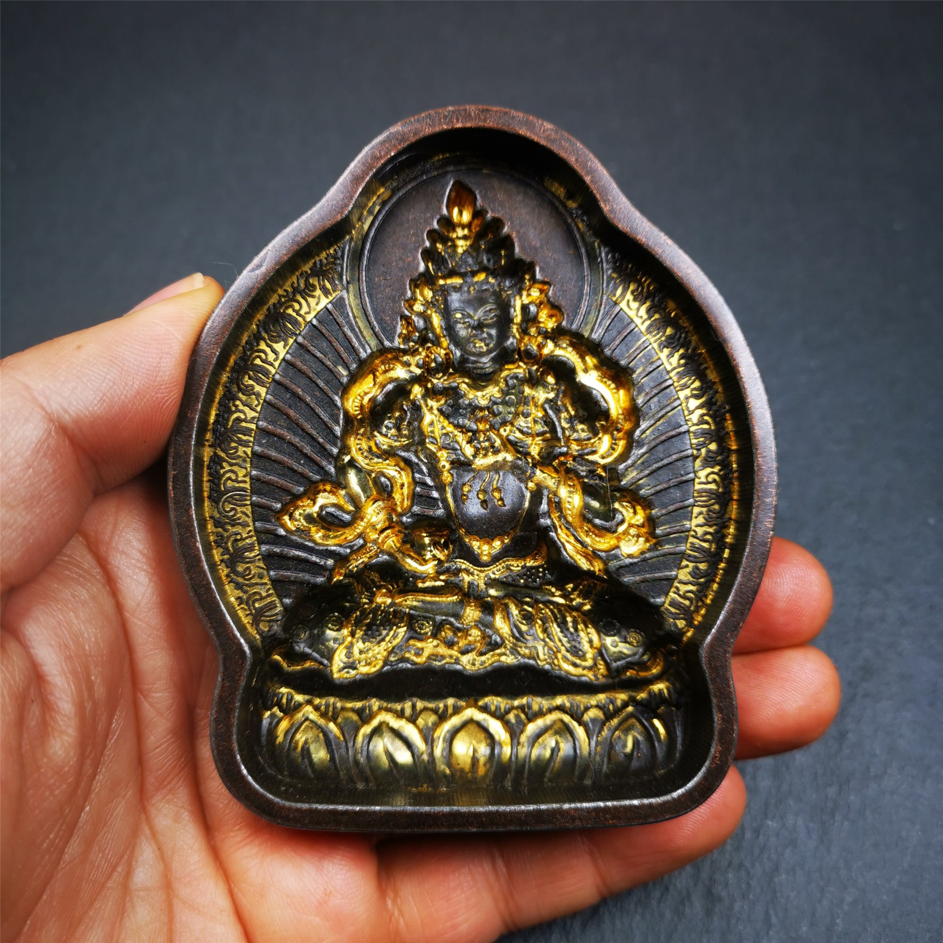 Gandhanra Tibetan Buddha Statue Mold,Vajrasatva,Dorje Sempa,Tsa Tsa Copper Mould For Making Clay Buddha Statue,Tsha Tsha