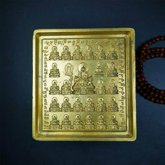 25 Akshobhya, Big Tsa Tsa Mold - Tibetan tsa tsa mold, front view