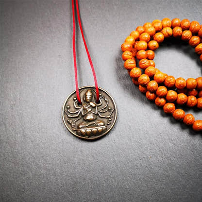 Usnisa Vijaya,Victory Dharani,1.4" - Tibetan Buddhist art, view 7