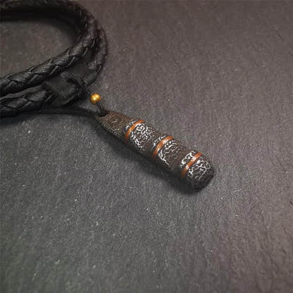 Ladder Amulet 1.38" - Tibetan Buddhist amulet, close-up detail