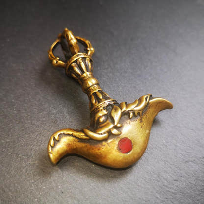 Kartika Ritual, 2.64" - Tibetan Buddhist art, view 4