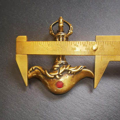 Kartika Ritual, 2.64" - Tibetan Buddhist art, view 9