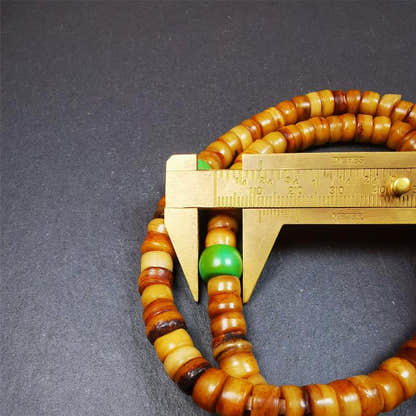 9mm Yak Bone Mala,0.35" - Tibetan Buddhist mala beads, view 12