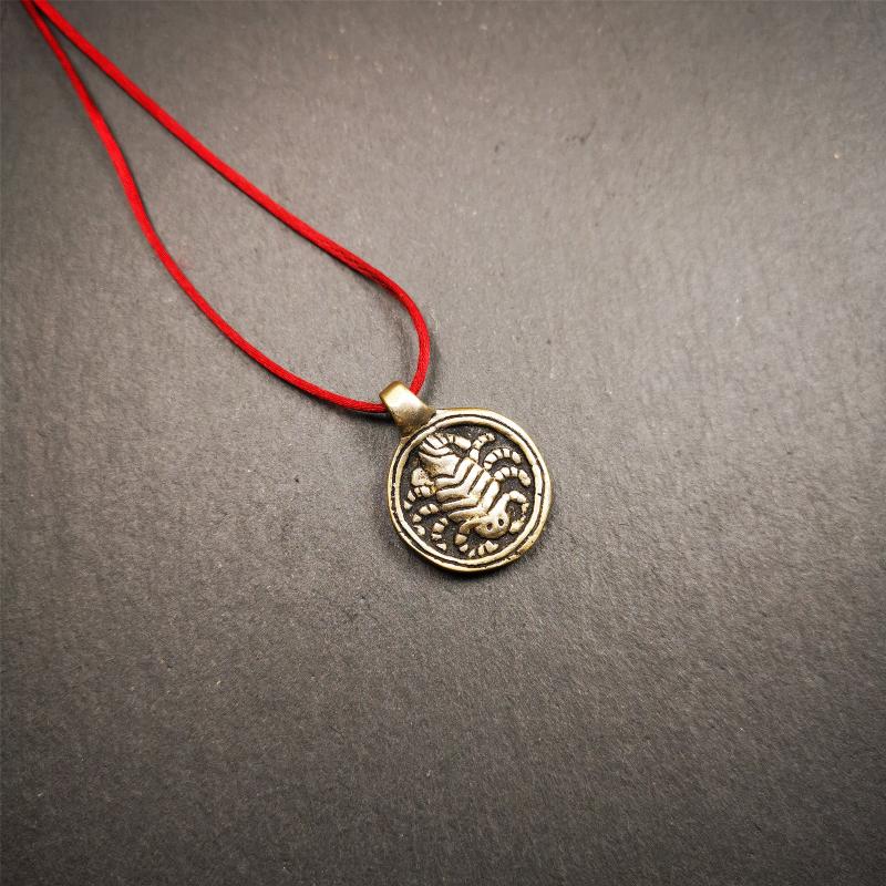 Scorpion Guru Amulet 0.87" - Tibetan Buddhist amulet, view 7