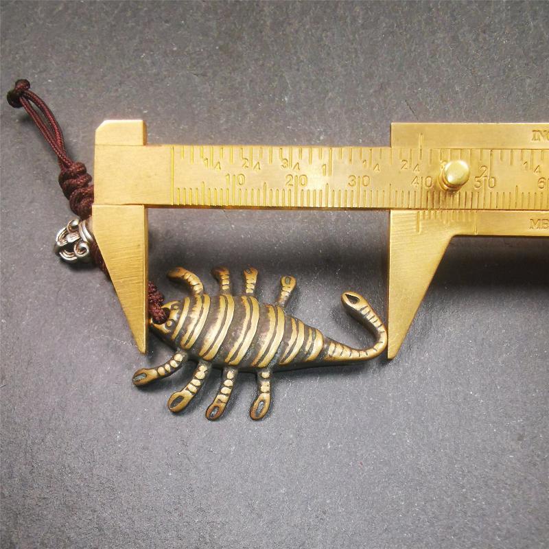 Scorpion Guru Amulet 1.57" - Tibetan Buddhist amulet, view 9