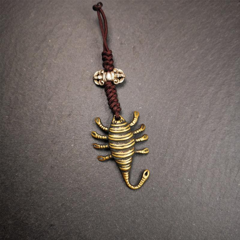 Scorpion Guru Amulet 1.57" - Tibetan Buddhist amulet, view 5
