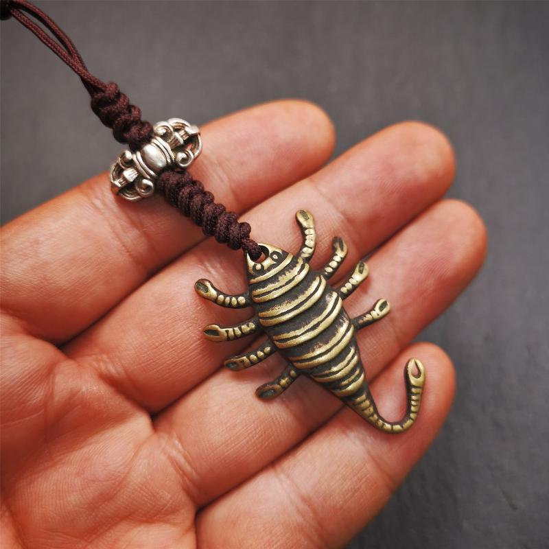 Scorpion Guru Amulet 1.57" - Tibetan Buddhist amulet, view 8