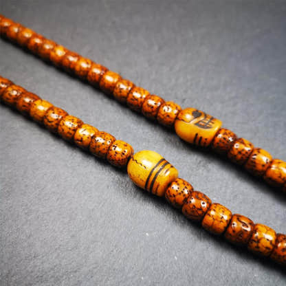 1 Pair of Yak Bone Skull Beads 0.4" - Tibetan Buddhist art, view 4