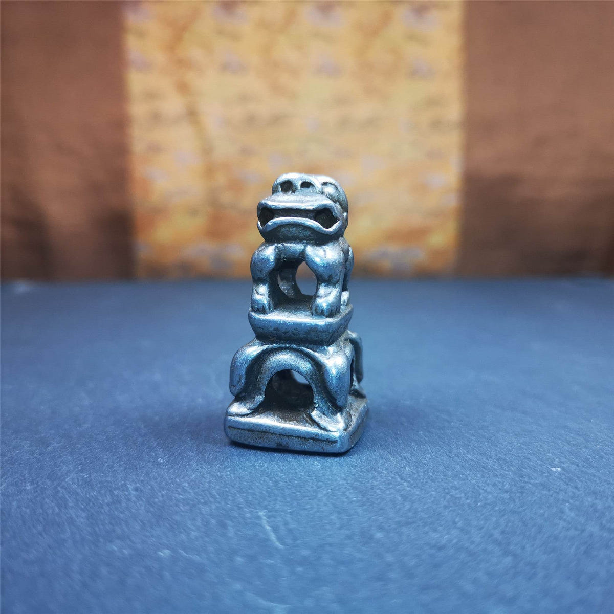 Snow Lion Seal,Kalachakra Pattern - Tibetan Buddhist art, view 6