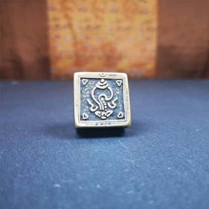 Shankha,Divine hConch Seal,1.18" - Tibetan Buddhist art, view 4