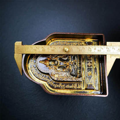 Akshobhya, Tsa Tsa Mold - Tibetan tsa tsa mold, size reference