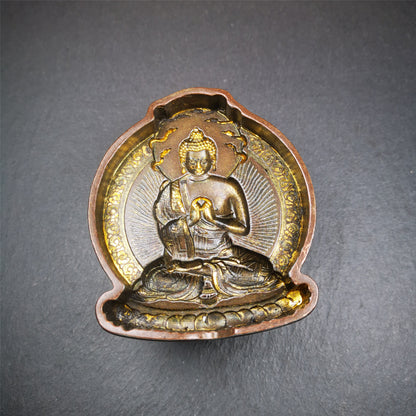 Gandhanra Handmade Tibetan Buddhism Tsa Tsa Mold,Maitreya,Ajita,Copper Mould For Making Clay Buddha Statue,Tsha Tsha,Large Size