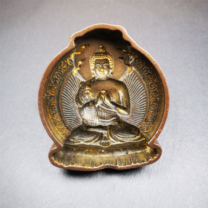Gandhanra Handmade Tibetan Buddhism Tsa Tsa Mold,Maitreya,Ajita,Copper Mould For Making Clay Buddha Statue,Tsha Tsha,Large Size