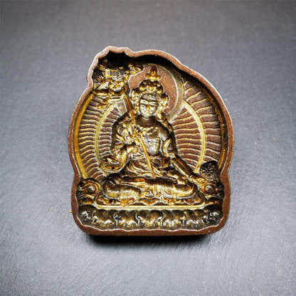 Usnisa Sitatapatra,Great White Parasol Tsa Tsa Mold - Tibetan tsa tsa mold, close-up detail