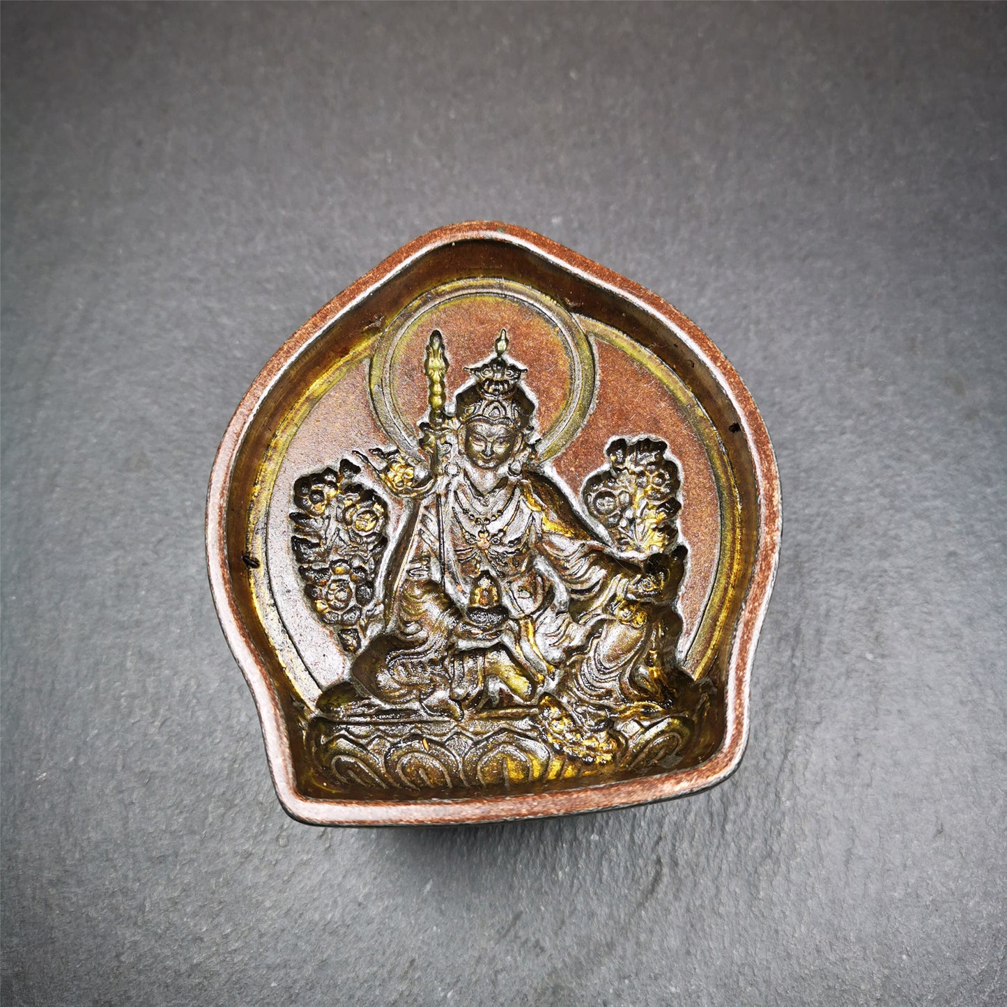 Gandhanra Handmade Tibetan Buddha Statue Mold,Guru Rinpoche,Padmasambhava,Copper Mould For Making Clay Buddha Statue,Tsa Tsa,Tsha Tsha