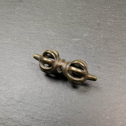Vintage Tibetan Thokcha Vajra Amulet for Prayer Bead,Mala Pendant,32mm - Tibetan Buddhist mala beads, view 9