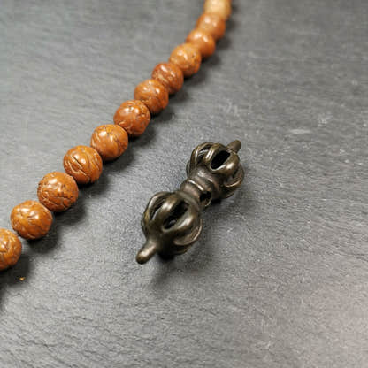 Vintage Tibetan Thokcha Vajra Amulet for Prayer Bead,Mala Pendant,32mm - Tibetan Buddhist mala beads, view 7