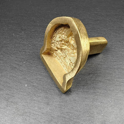 Yellow Manjusri Tsa Tsa Mold - Tibetan tsa tsa mold, view 7