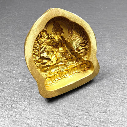 White Tara Tsa Tsa Mold - Tibetan tsa tsa mold, view 4