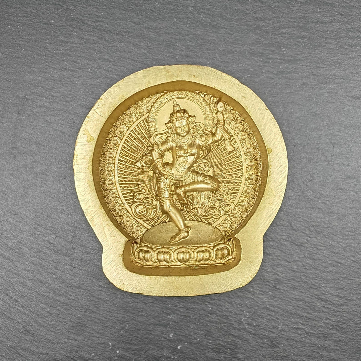 Machik Labdron Tsa Tsa Mold - Tibetan tsa tsa mold, close-up detail
