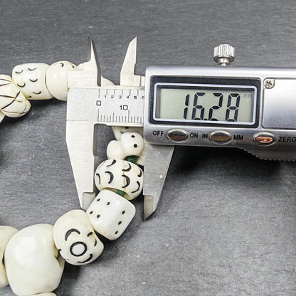 Tibetan Conch Shell Wrist Mala Bracelet | 14mm
