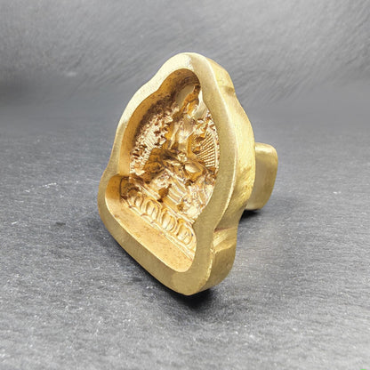 Simhanada Avakokitesvara Tsa Tsa Mold, Seng Ge Dra | 4.5cm