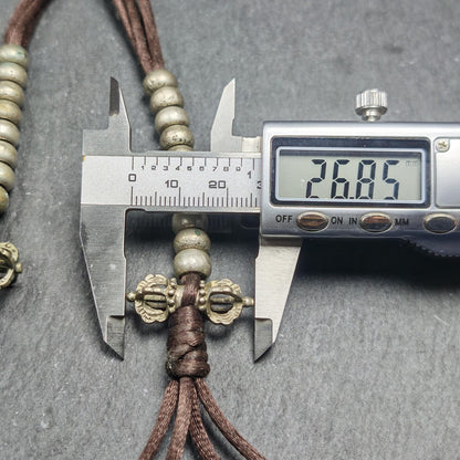 Tibetan Mala Counters Sterling Silver | Vajra Bell Prayer Bead Counters